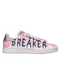 Sneakers in ecopelle e tessuto 