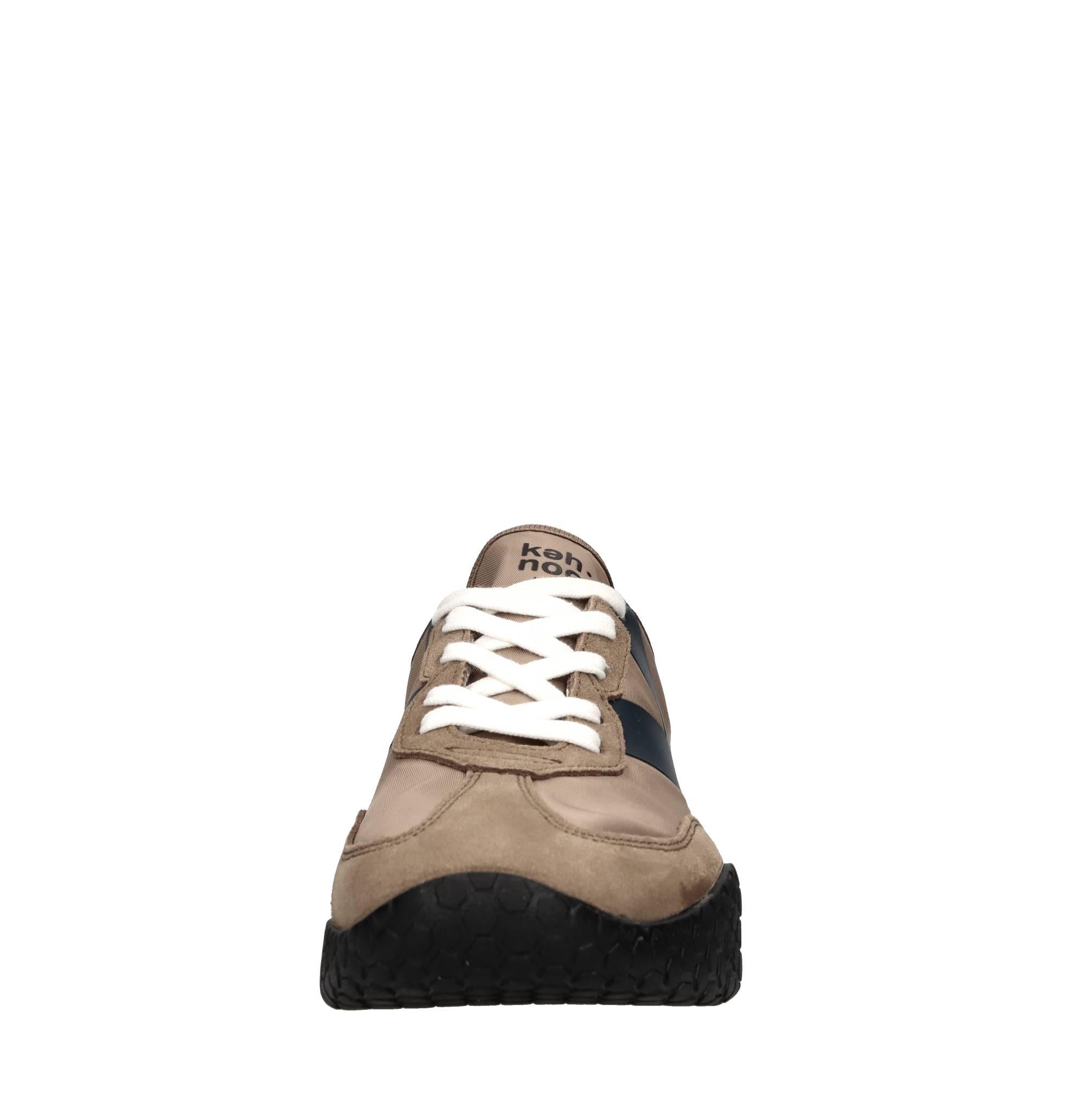 Sneakers in camoscio e tessuto 