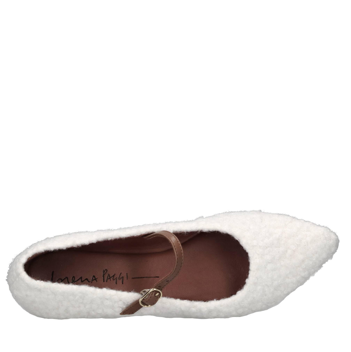 Ballerine in ecopelliccia e pelle 