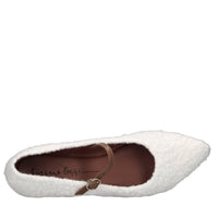 Ballerine in ecopelliccia e pelle 