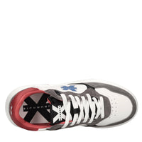 Sneakers in camoscio ed ecopelle 