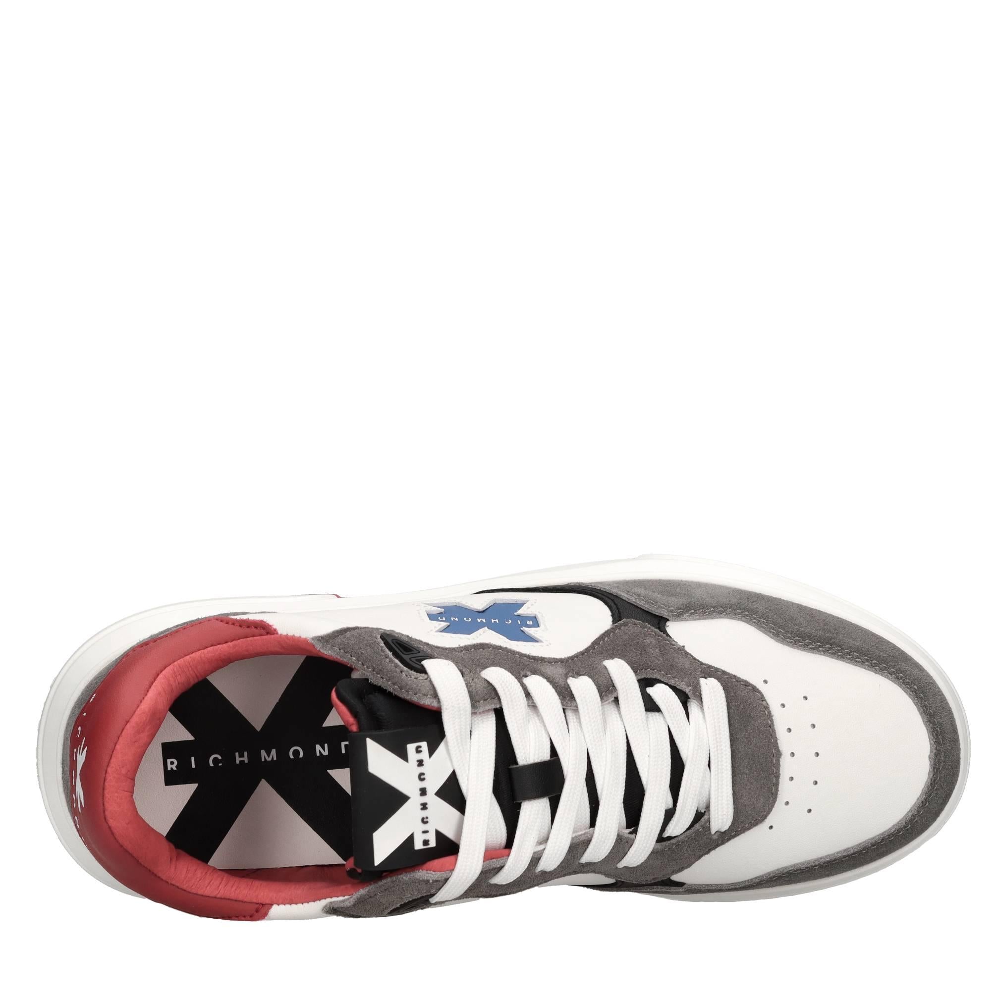 Sneakers in camoscio ed ecopelle 