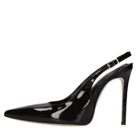 Décolleté slingback in vernice 