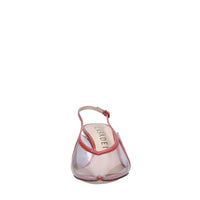 Décolleté slingback in plexi e vernice 
