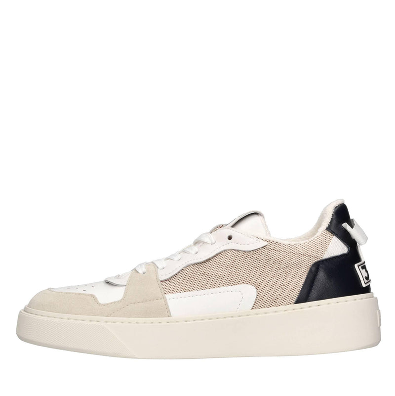 Sneakers in camoscio e tessuto 