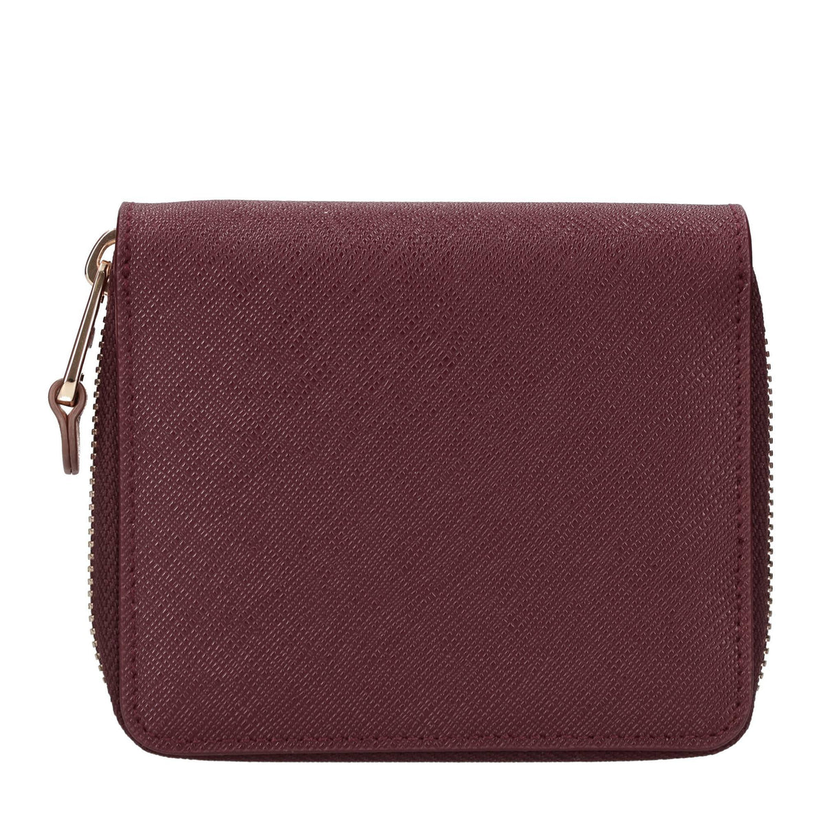 Portafoglio zip around piccolo in pelle ed ecopelle 