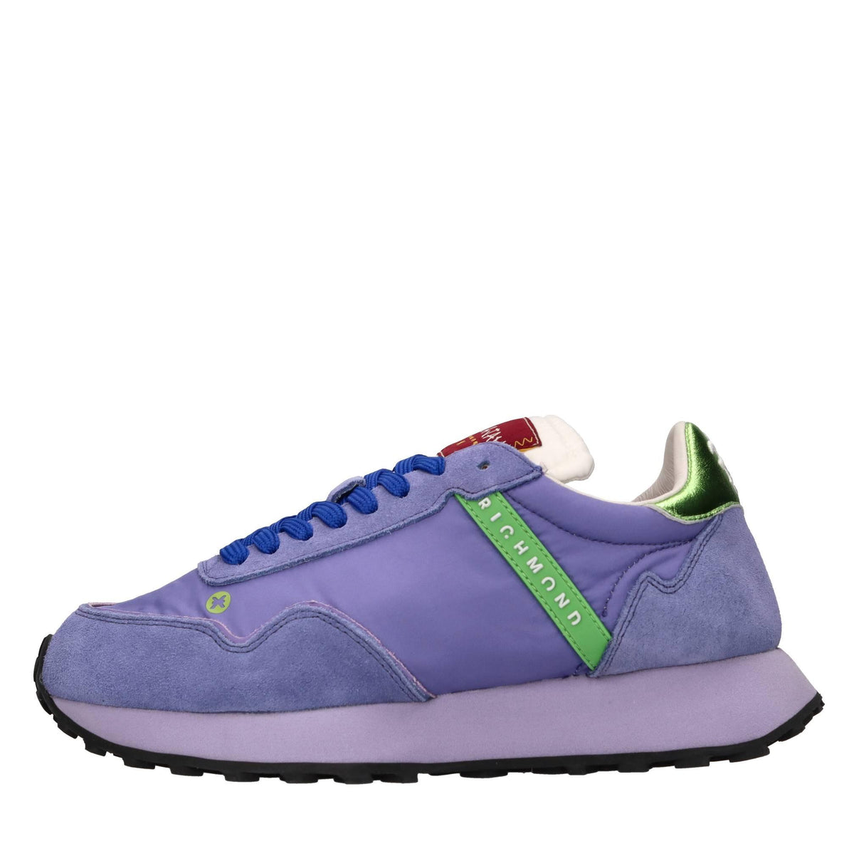 Sneakers in tessuto e camoscio 