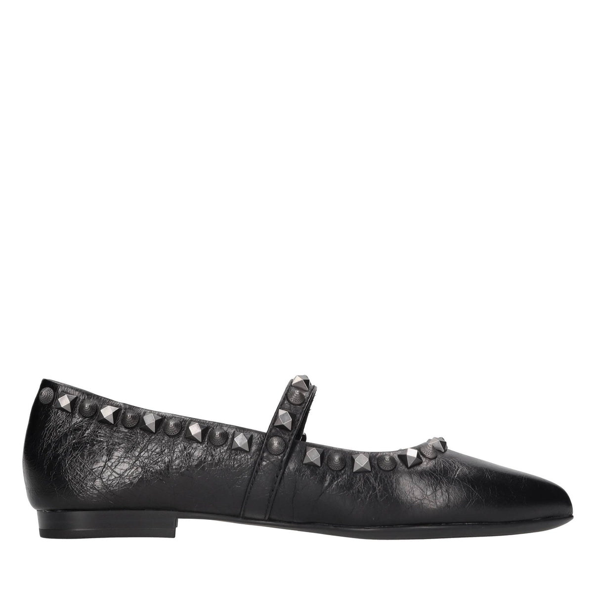 Ballerine modello Beatnik in pelle e borchie 