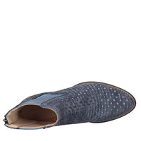 Stivaletti in pelle e camoscio 
