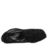 Décolleté Connie in pelle tessuto e strass 