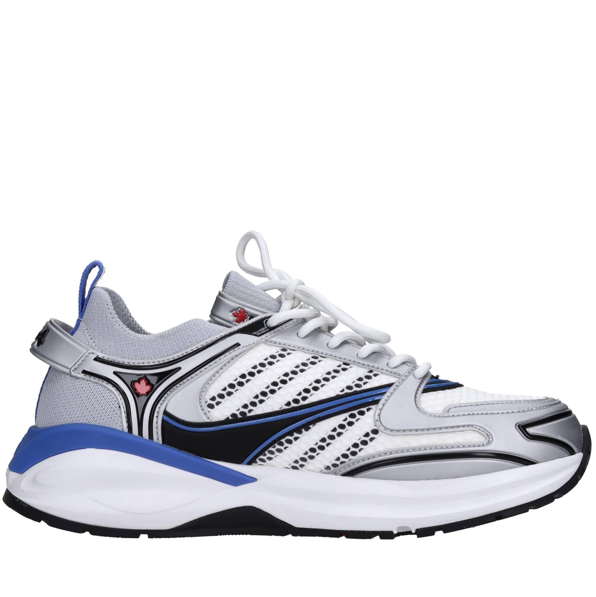 Sneakers in tessuto ed ecopelle 
