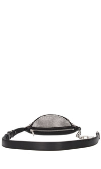 Marsupio in pelle e strass 