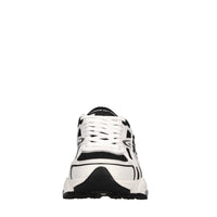 Sneakers in ecopelle e tessuto 
