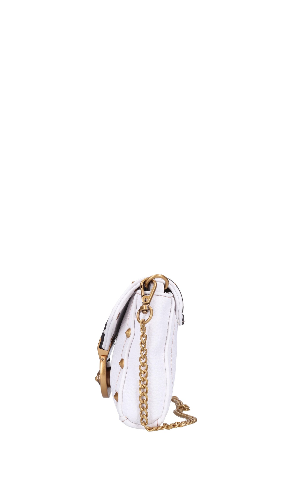 Borsa mini in ecopelle e borchie<BR/> 