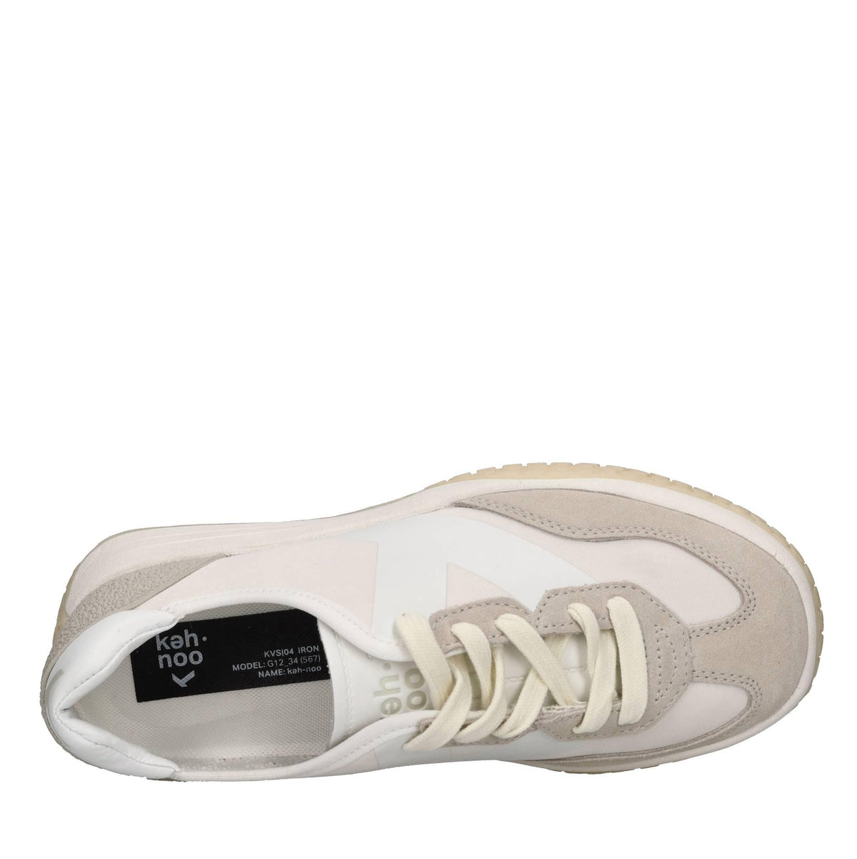 Sneakers in camoscio e tessuto 