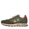 SUN68 Suede and fabric sneakers