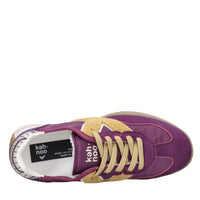 Sneakers in camoscio, tessuto e gomma 