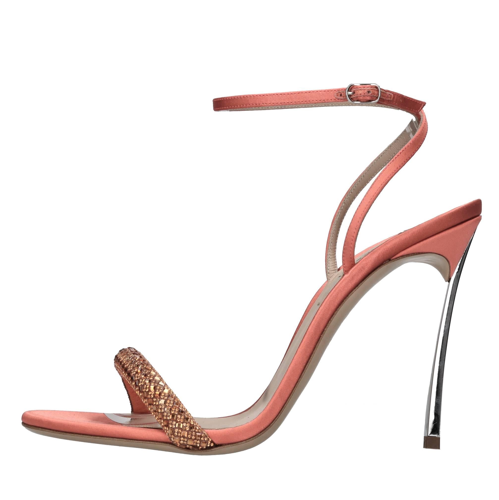 Sandali Blade in raso e strass 