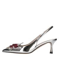 Décolleté slingback in vernice 
