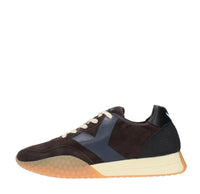 Sneakers in camoscio, tessuto e gomma 