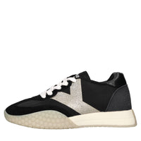 Sneakers in camoscio ecopelle e tessuto 