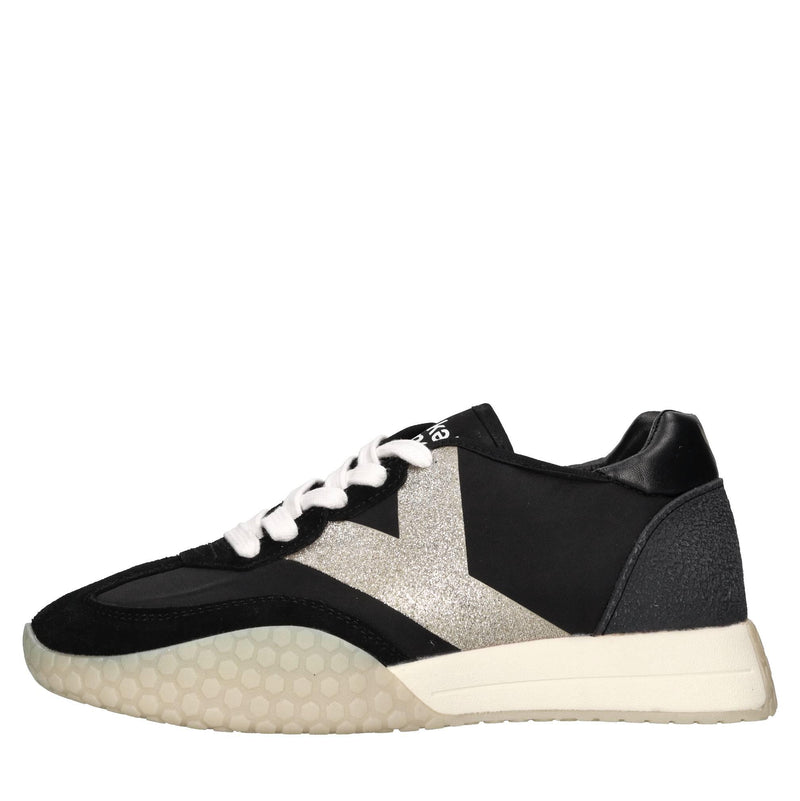 Sneakers in camoscio ecopelle e tessuto 