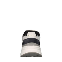 Sneakers in pelle camoscio e tessuto 