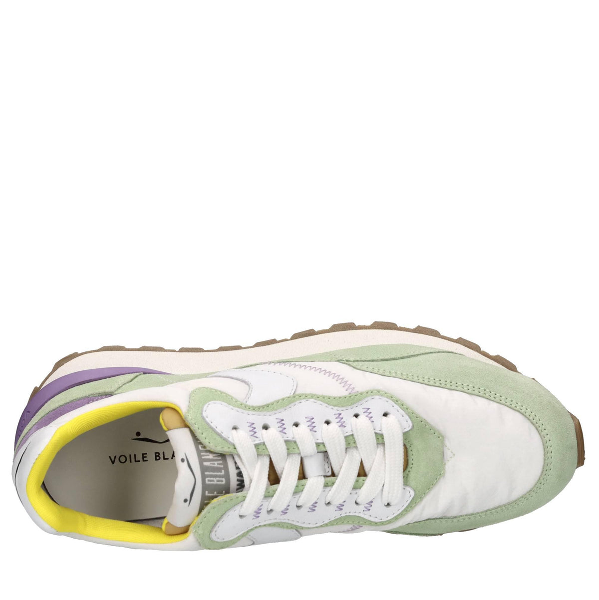 Sneakers in camoscio,pelle e tessuto 