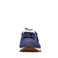 Sneakers in camoscio e tessuto 