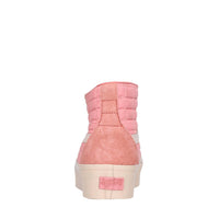 Sneakers in pelle e tessuto 