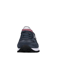 Sneakers in camoscio e tessuto 