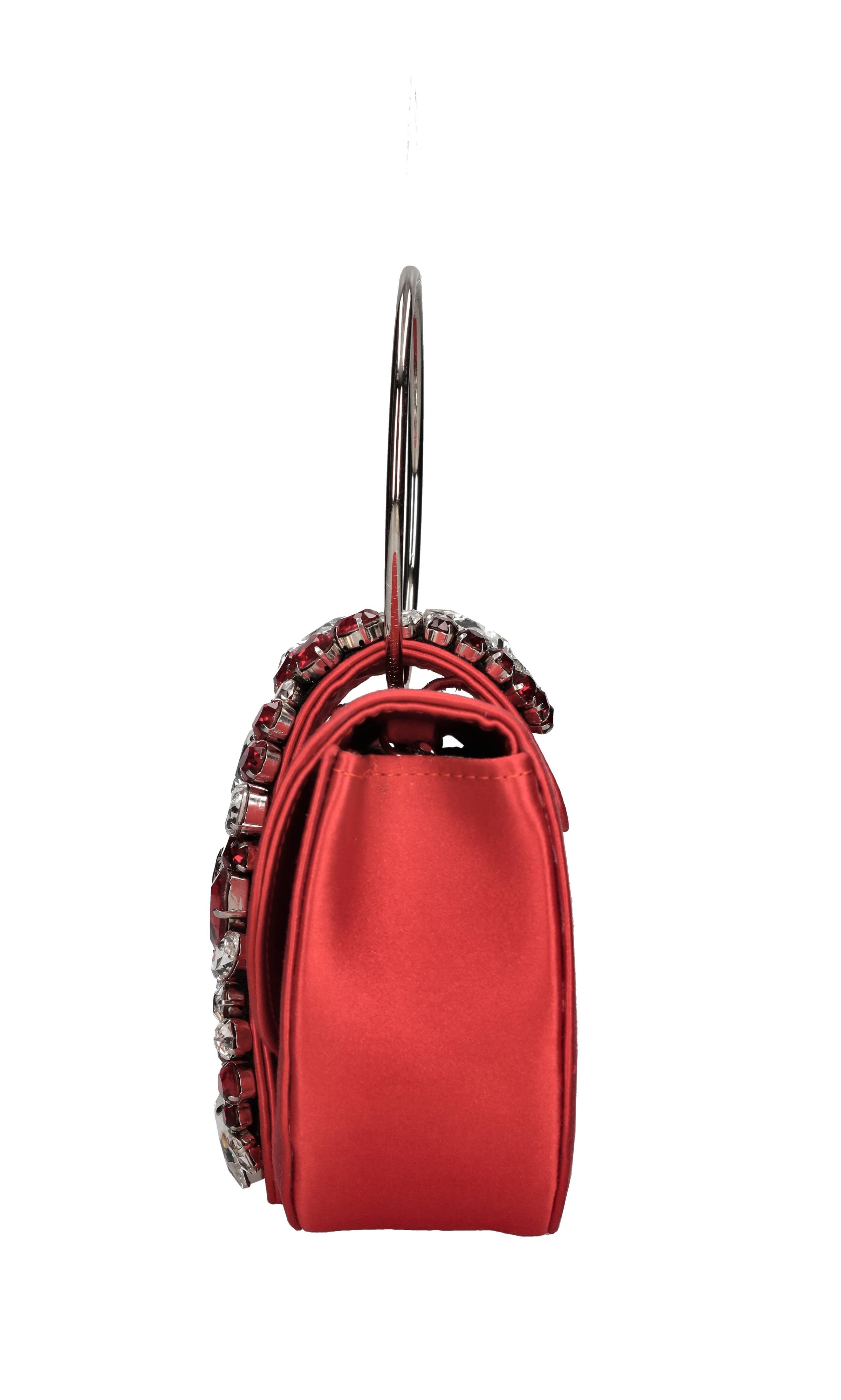 Borsa mini modello Brigitte in raso 