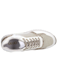 Sneakers in ecopelle e tessuto 