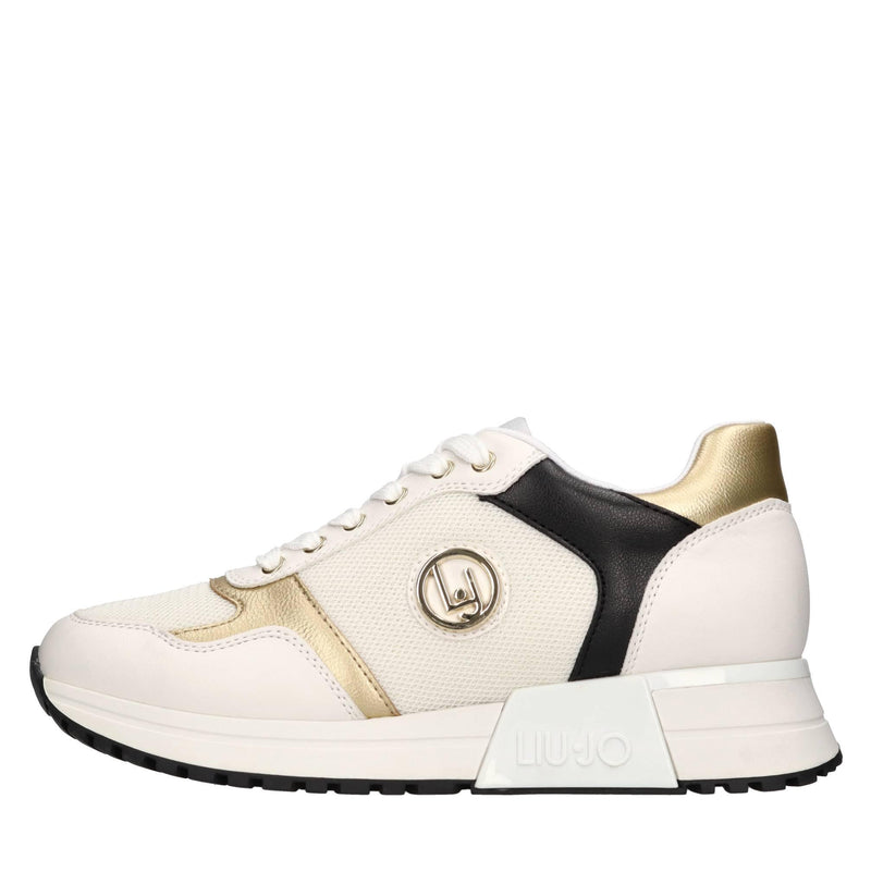 Sneakers in ecopelle e tessuto 