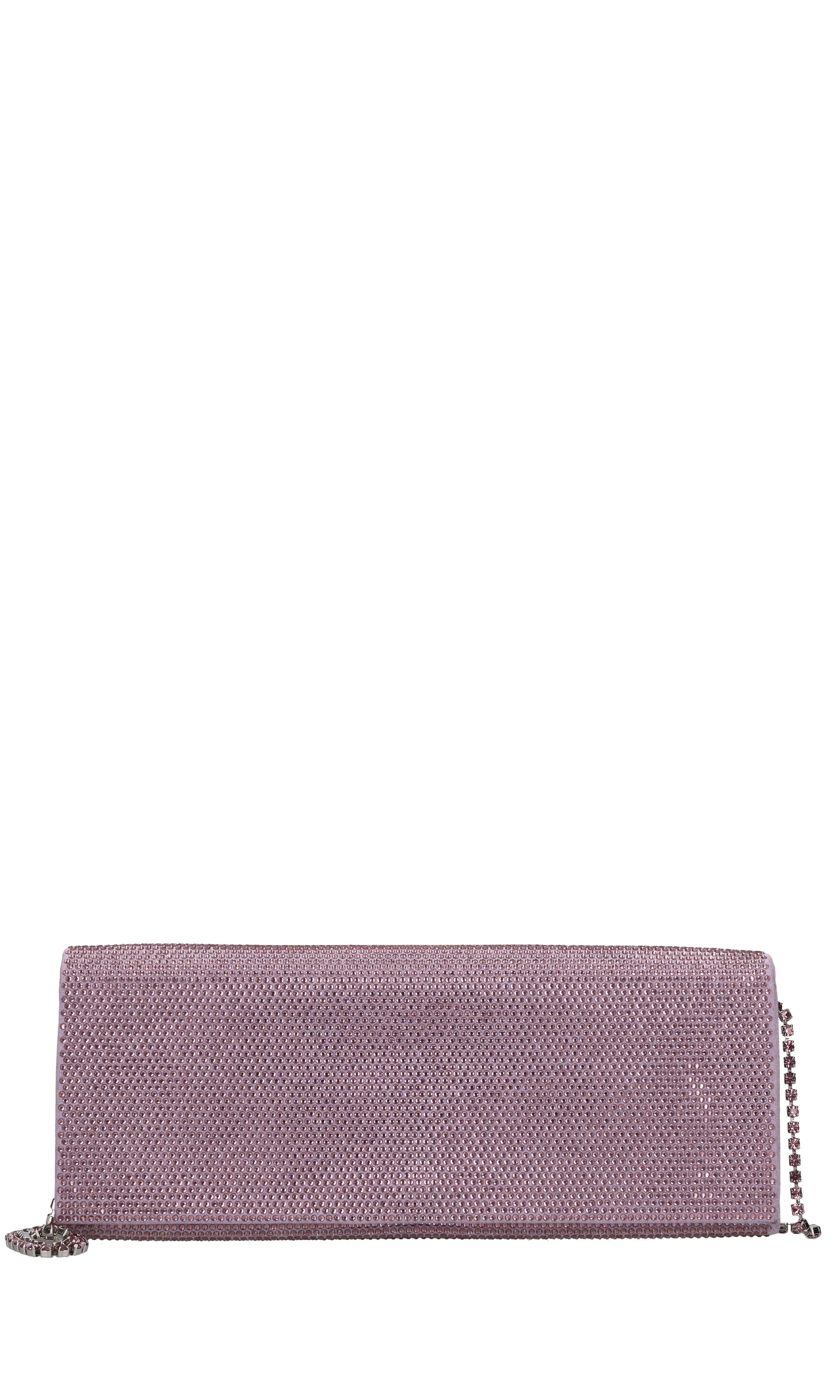 Borsa modello ENVELOPE in camoscio e strass 