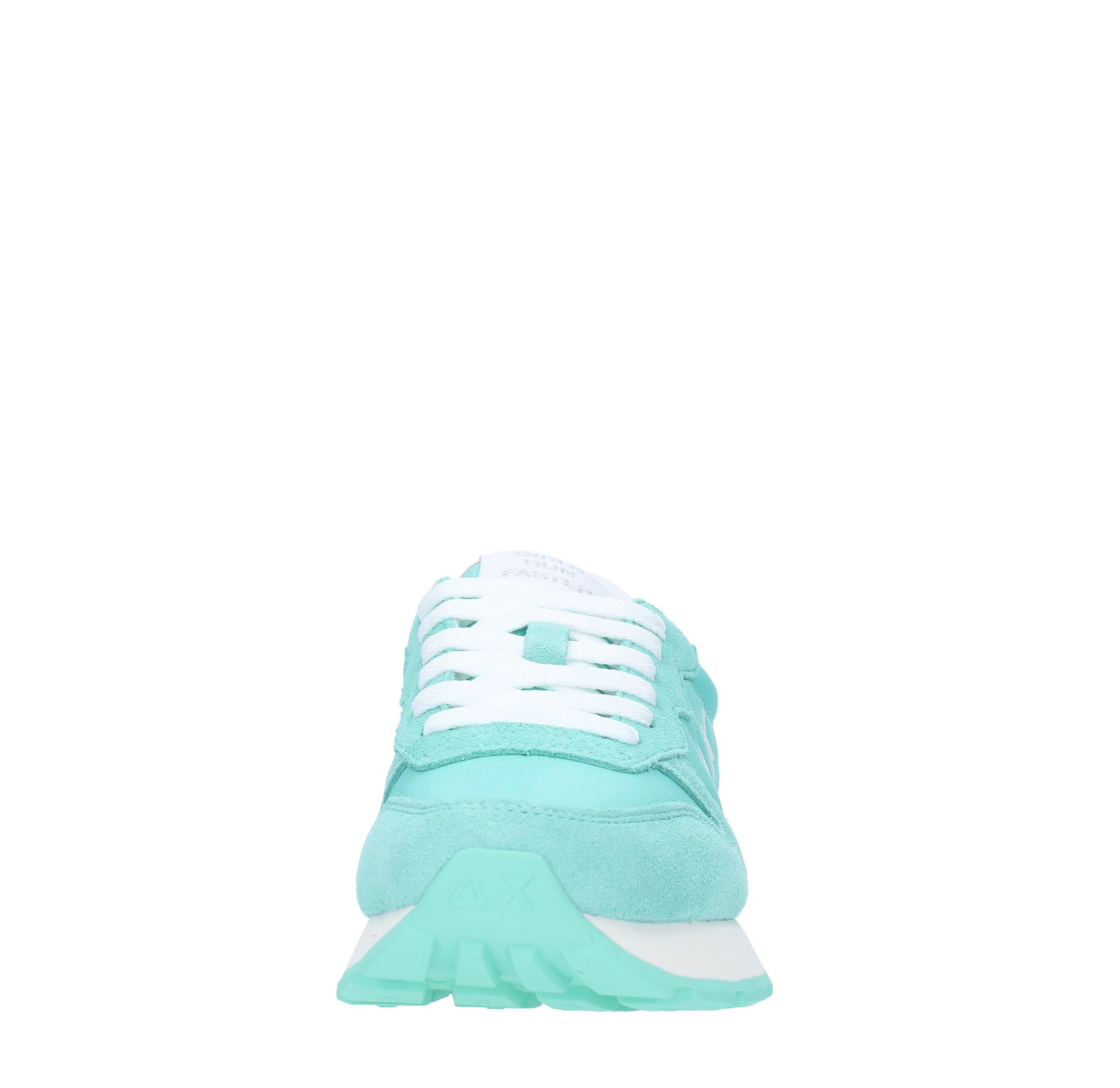 Sneakers in camoscio pelle e tessuto 
