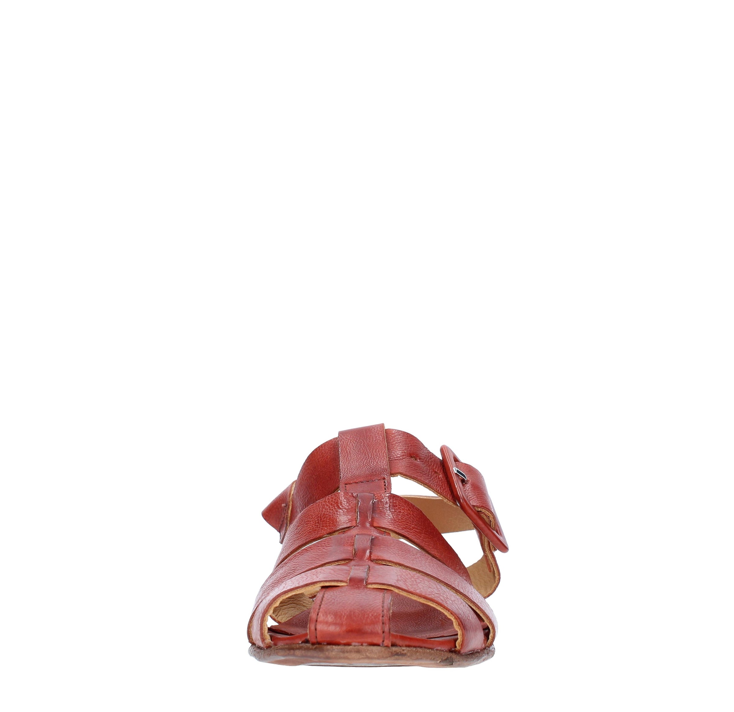 Sandali flat in pelle 