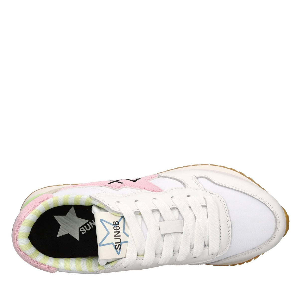 Sneakers modello Z35215 SUN68 in pelle, camoscio e tessuto traspirante 