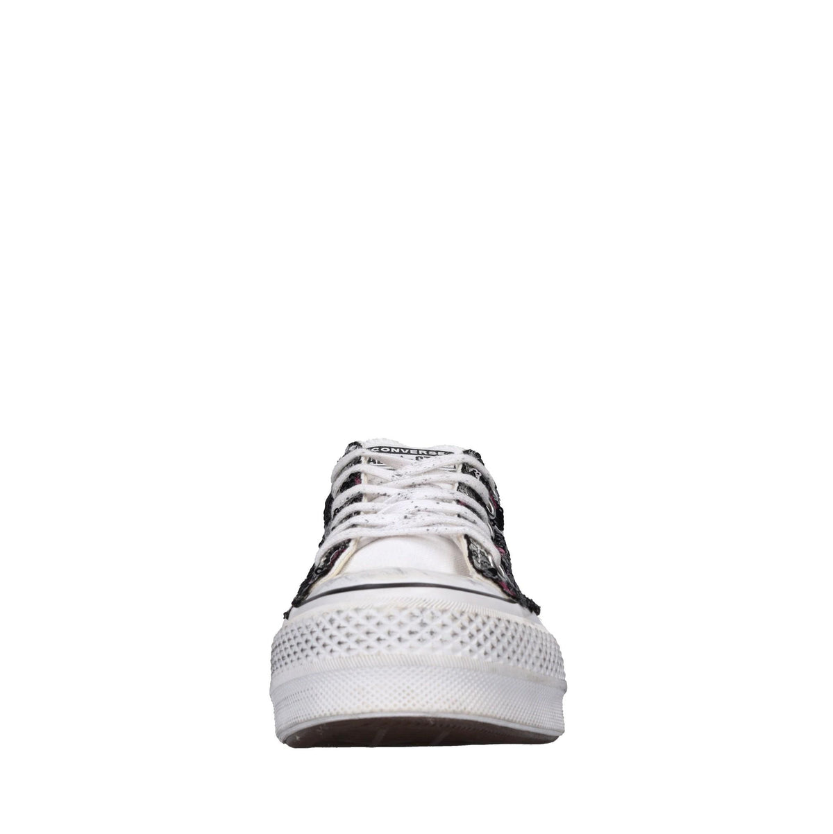 Sneakers in tessuto e paillettes 