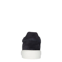 Slip-on in camoscio e tessuto elasticizzato 