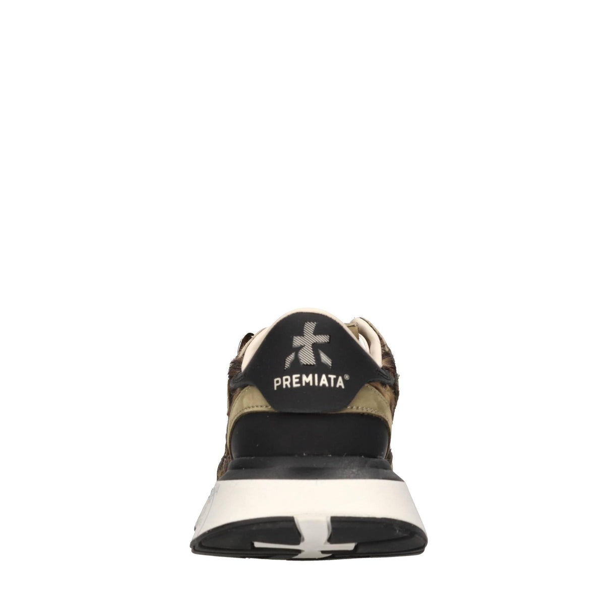 Sneakers in pelle ecopelle e tessuto 