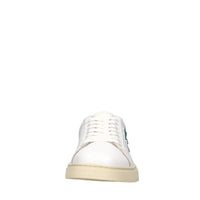 Sneakers in pelle e tessuto 