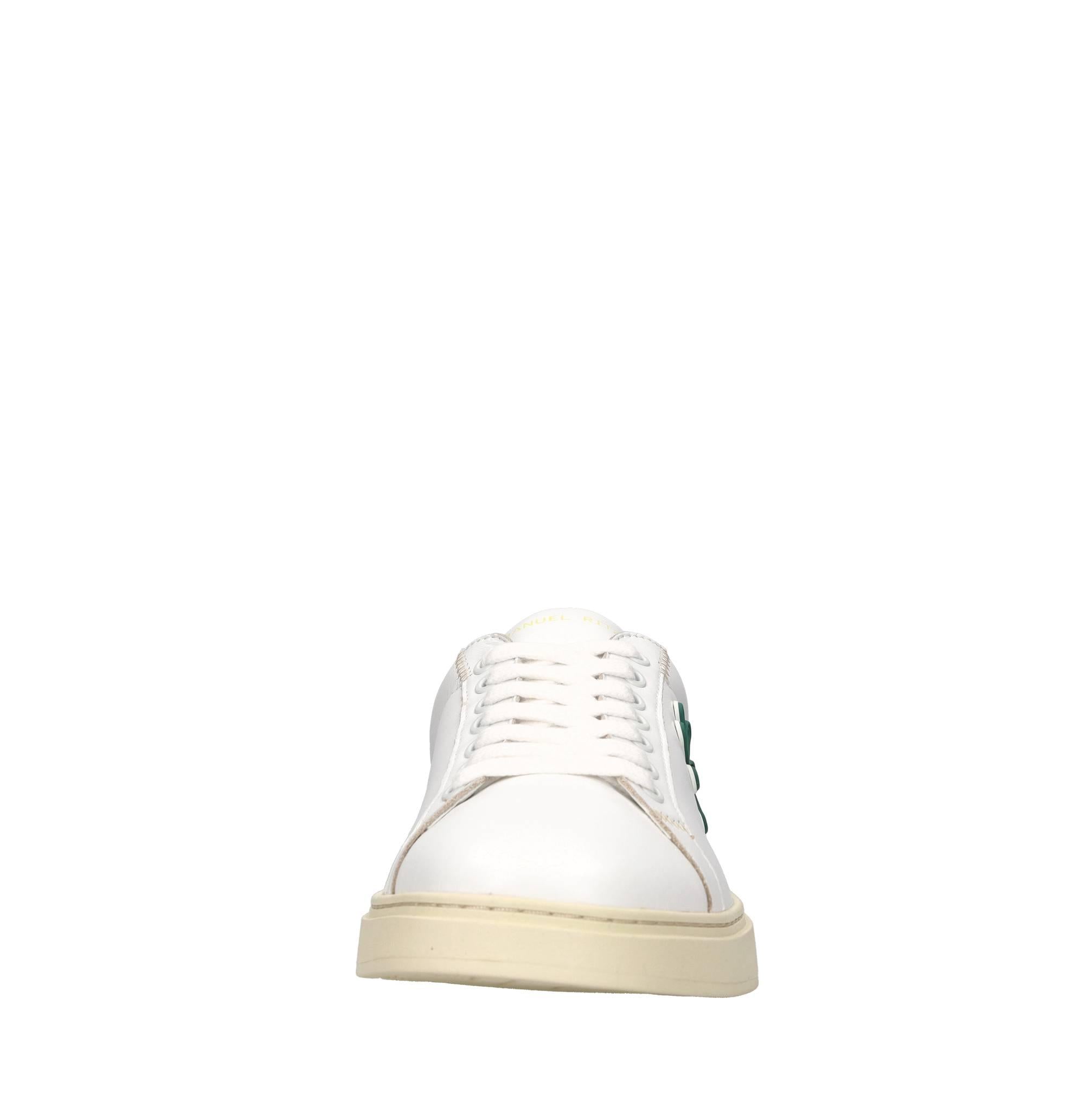 Sneakers in pelle e tessuto 