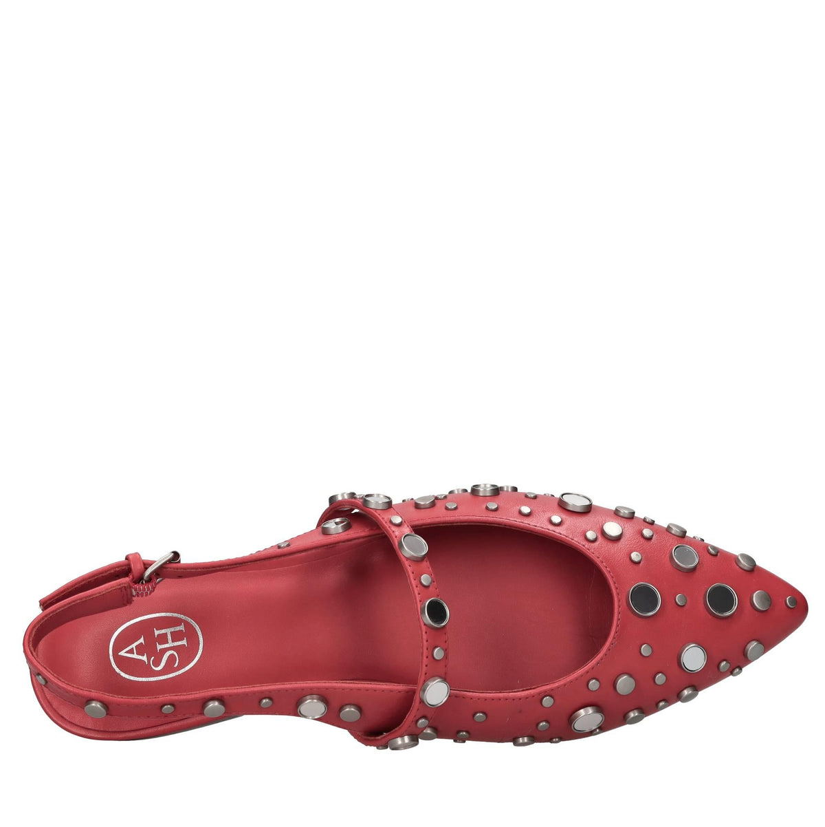 Ballerine slingback Brenda in pelle e borchie 