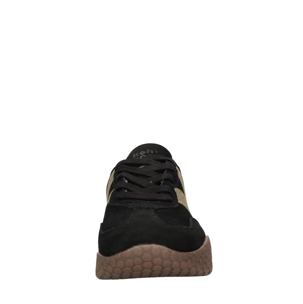 Sneakers in camoscio e glitter 