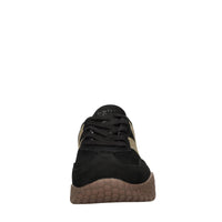 Sneakers in camoscio e glitter 