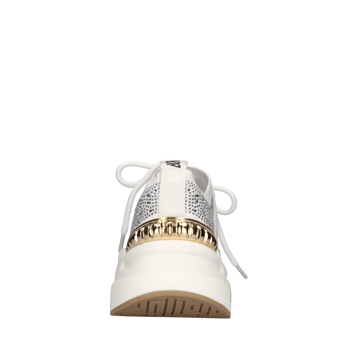 Sneakers in pelle e tessuto 