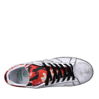Sneakers in ecopelle e tessuto 