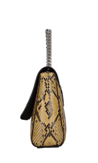 Borsa-marsupio in pelle stampa pitone 
