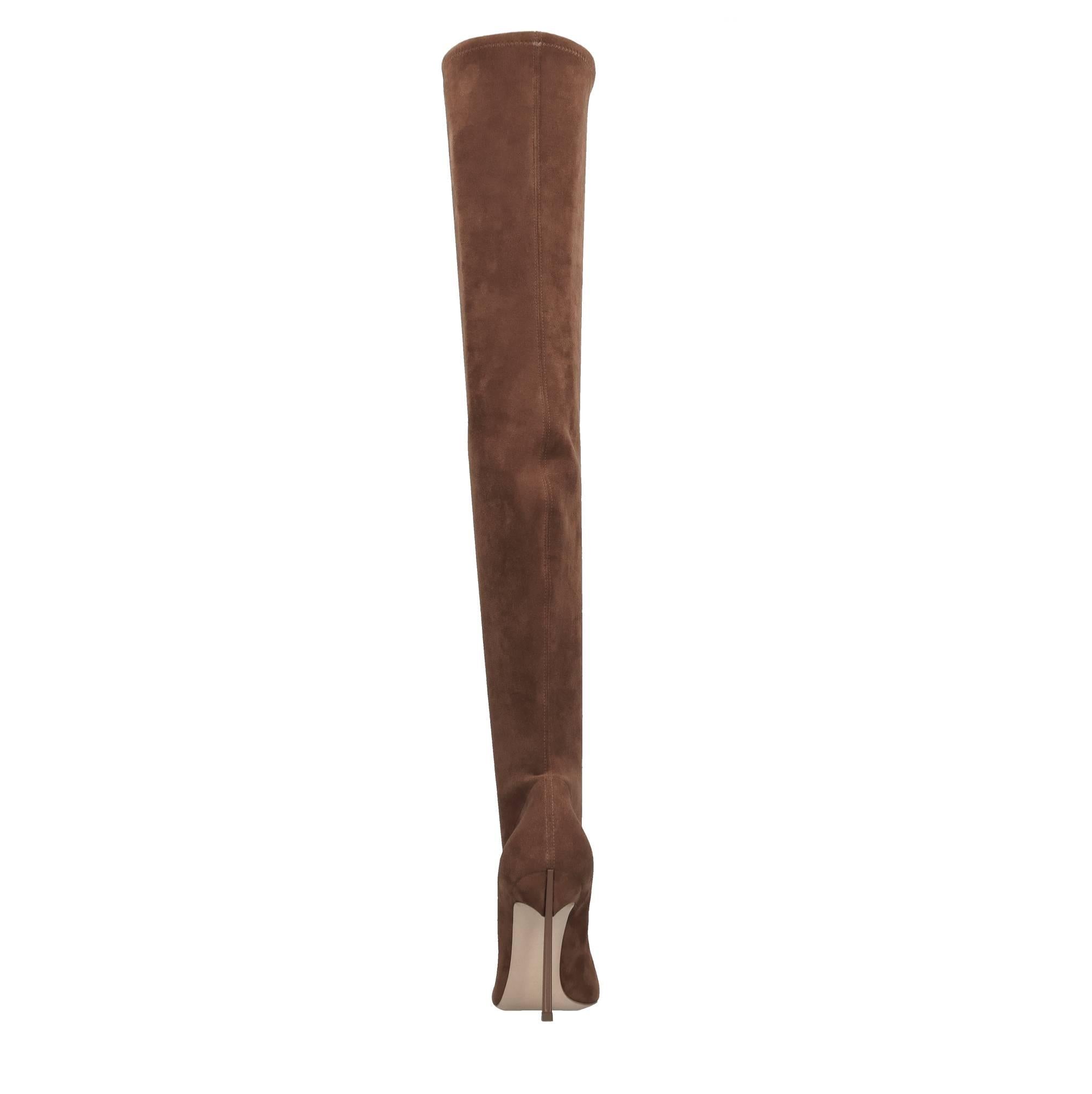 Stivali cuissard Blade in ecocamoscio stretch. 
